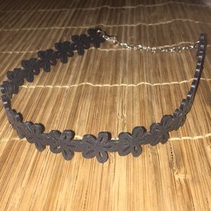 FREE black floral choker necklace w/any purchase